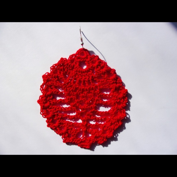 Victory Red Earrings - Picture 2 of 4